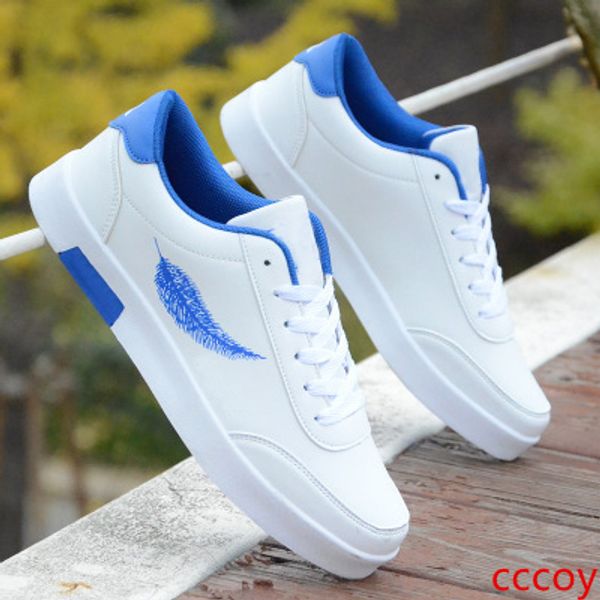 

autumn breathe white shoes men's sports shoes youth skateboard shoes men's korean version of the trend of students flat men