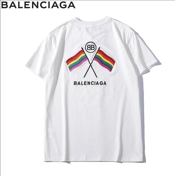 

new pairs cotton brand new mens summer tees plus size shirt short sleeve t shirt printed cotton t-shirt women designers clothing s-2xl, White;black