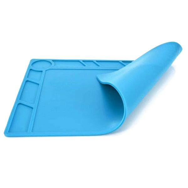 

silicone heat insulation desk pad mat soldering station phone repair maintenance (13.2x8.9 inch) 30dc11