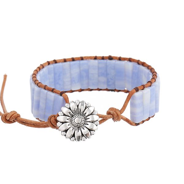 

not in popular demand wrap bracelet for women natural blue jasper tube beads bracelets in vogue easter nurse's day lucky gift for every, Black