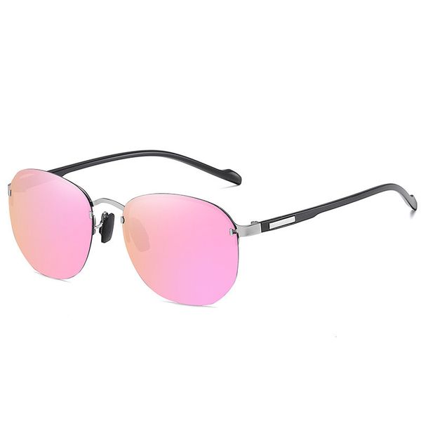 

tr90 ultra light fashion polarized sunglasses round frameless sunglasses eyewear