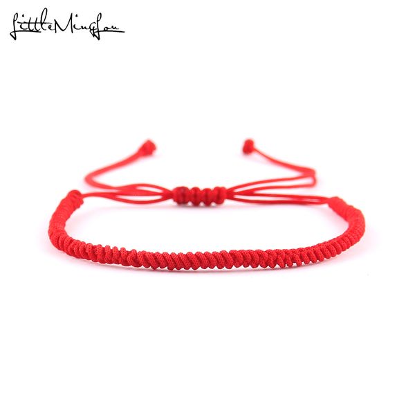 

little minglou tibetan buddhist love lucky bracelets & bangles for women men handmade knots braided red rope budda bracelet, Golden;silver