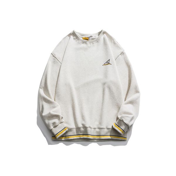 

tang mu cool spring cool printed letter pullover hoody japanese style casual trend loose-fit couples crew neck, Black