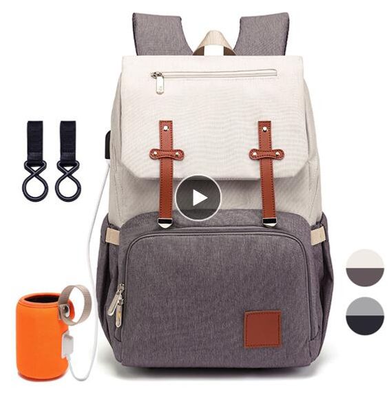 

diaper bag for mom 2019 fashion maternity nappy baby care bags with usb mummy multifunction travel nursing backpack for stroller