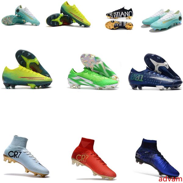 

blue green children soccer cleats mercurial superfly v sx neymar jr 100% original kids soccer shoes cristiano ronaldo womens football boots