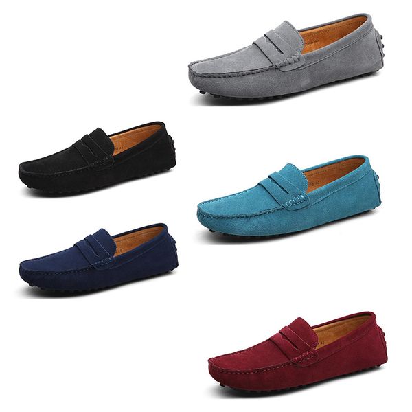 

2020 new men casual shoes spadrilles suitable fashion leather very green yellow dark navy dark sneaker outdoor drop fast shipping, Black