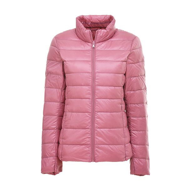 

2019 brand 90%white duck down ultra light jackets women autumn winter down jacket coat female zip pocket jacket parkas, Black