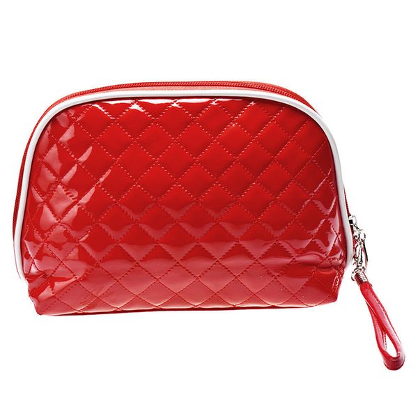 

portable waterproof multifunction cosmetic bag travel package makeup bag case red #6