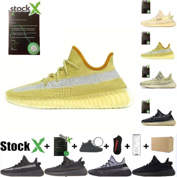 

yeezreel kanye west v2 men women running shoes blue tint yecheil yeshaya black reflective designer shoes mens sneakers j#006381 with box