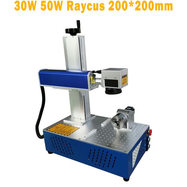 

raycus 20w 30w 50w with rotary metalÂ fiberÂ laserÂ markingmachineÂ price for logoÂ marking