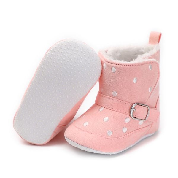 

детские сапоги пряжка первый ходоки младенца теплый крюк и посмотреть зима мягкие сапоги bottom снега, Black;grey