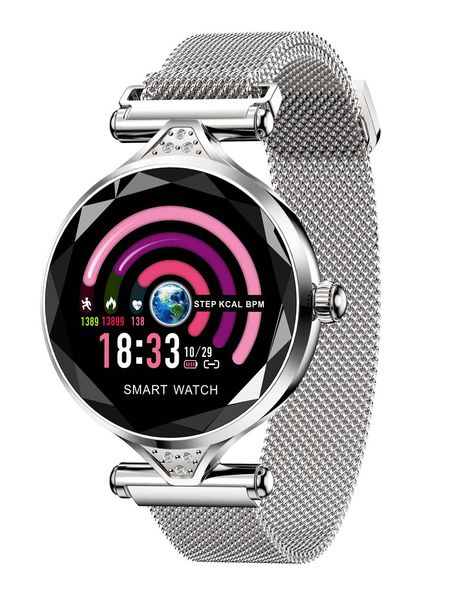 

smart watch h1 luxury lady jewelry watch heart rate monitor boold pressure fitness tracker waterproof smart wristbands for women