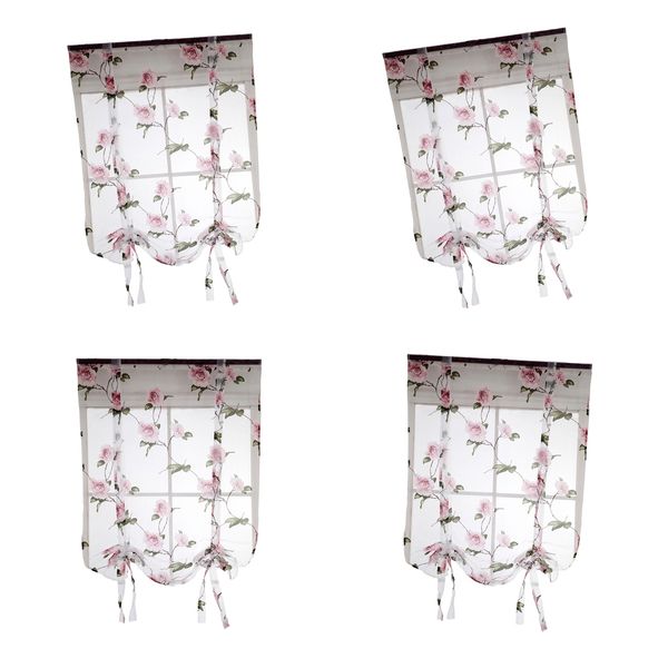 

set of 4 flowers tulle voile window curtain panel curtains curtains