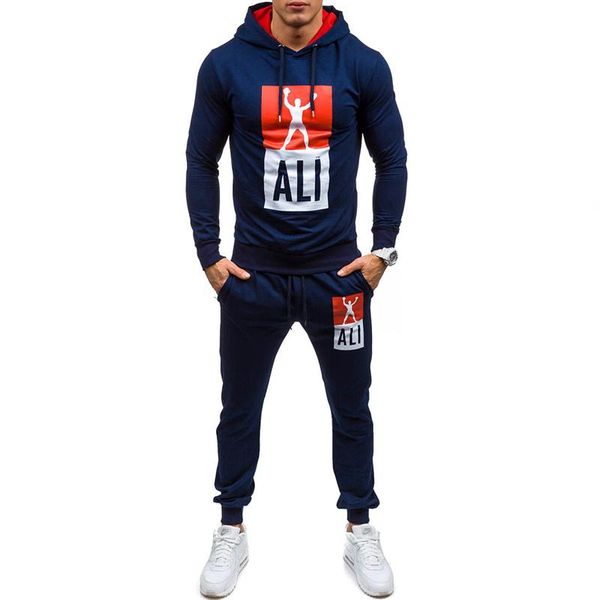 

new male fashion sweatshirts clothing cardigan tracksuit set summer mens causal suits men sweatshirt pants set quality, Gray