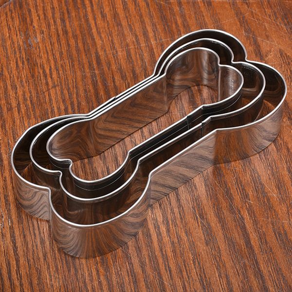 

3шт кухонные инструменты формы для выпечки из нержавеющей стали diy печенье плесень собака кости выпечки смешные кондитерские фондант набор
