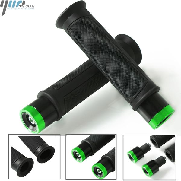 

universal 7/8'' 22mm rubber anti-skid porous carved motorcycle handle grips for dirt bike pit bike scooter motocross hand grips