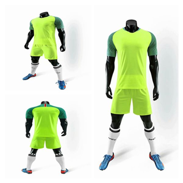 

new soccer jersey mens shorts home away football kits comfortable outdoor shirt set breathable men suit sale, Black