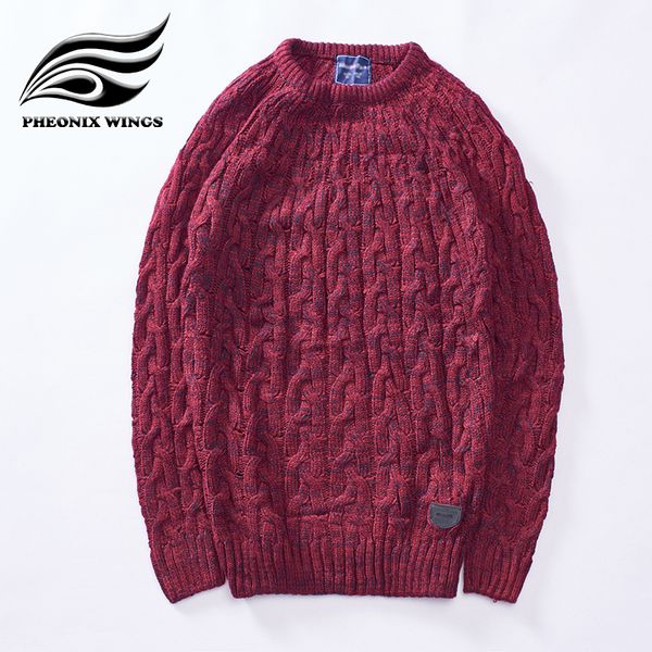 

2018 brand christmas style winter pullover sweater men new fashion clothing round neck long sleeve knitted winter thick male 4xl, White;black
