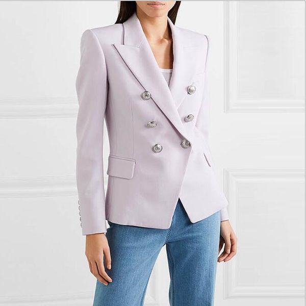 

2019 autumn style women's long sleve fashion slim coats double breasted shawl collar fashion jackets high quality, Black;brown