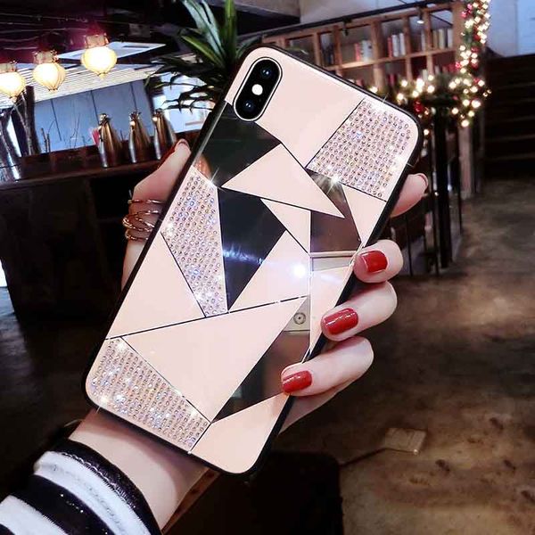 

phone case for iphone 11 pro max fashion case with rhinestone for iphone11/11pro iphonexr xs xsmax 6p/7p/8p 6/7/8 silicone back cover 1