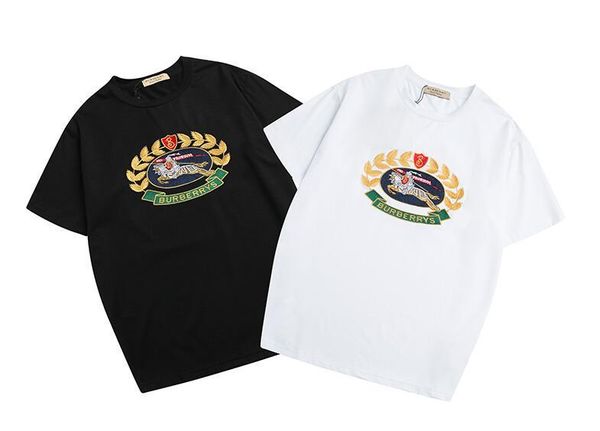 

designer t-shirt bur + white + berrys luxury ssbrand t-shirt knight embroidery logo classic shirt men's shirt sweatshirt clothing t-shi, White;black