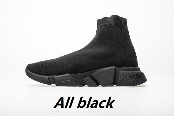 

2019 designer shoes speed trainer oreo triple black green flat luxury fashion socks boot designer mens women sneakers with box dust bag t05