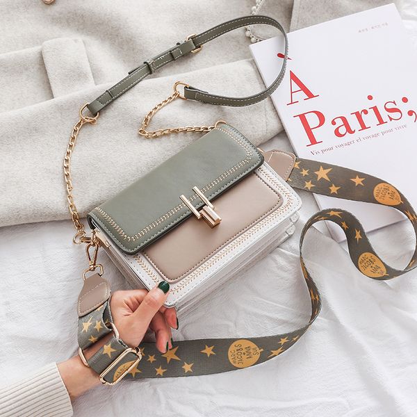 

women's korean version of the messenger bag tide square pack shoulder bag crossbody clutch wallet handbag