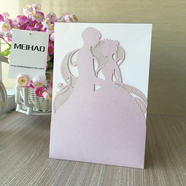 Romantic Unique Wedding Invitation Cards Bride And Groom Marriage