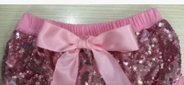 

bright girls baby sequins briefs bloomers with pompoms baby triangle shorts, Black