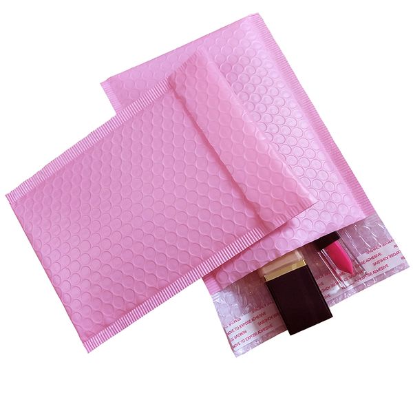 

17 sizes 10pcs light pink poly bubble mailer padded envelope self seal mailing bag bubble envelope shipping envelope rqaji