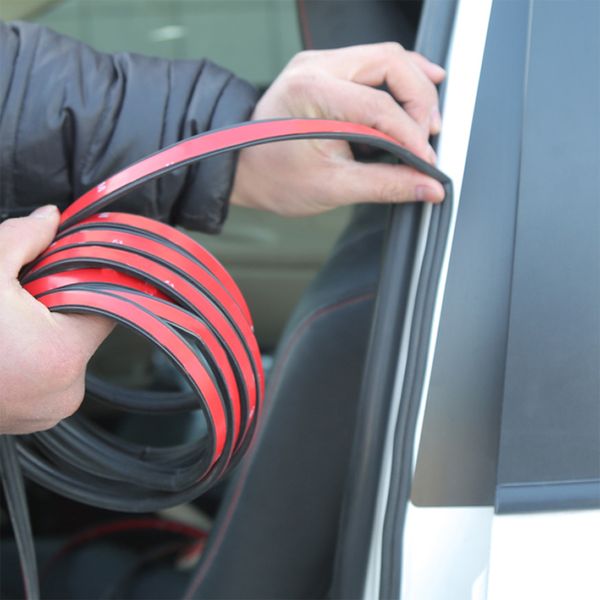 

3 meters car door seal strip rubber noise insulation soundproof weatherstrip car door protector trunk edge stickers accessories