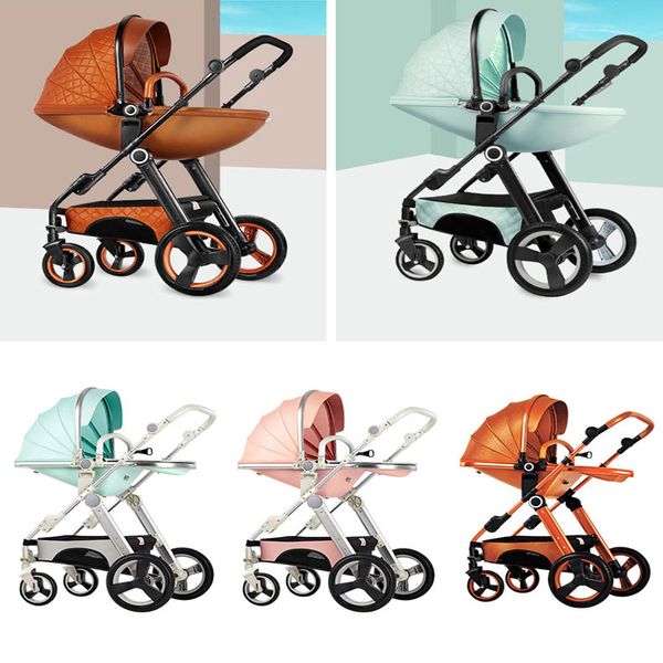 

voondo baby stroller can sit reclining lightweight folding children high landscape child baby stroller bb cart 2 in 1 and 3in1