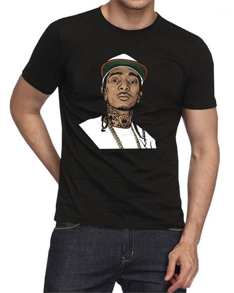 

short sleeved shirts designer mens casual rapper clothing new arrival nipsey hussle mens tshirts 3d printed cartoon, White;black