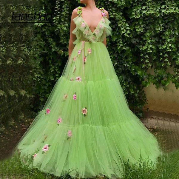 

mint green muslim evening dresses a-line flowers elegant islamic dubai saudi arabic long boho evening gown prom dress, White;black