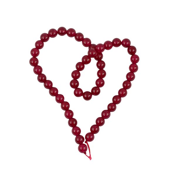

8mm natural smooth ruby red jade gemstone round loose beads strand 15'' for diy jewelry