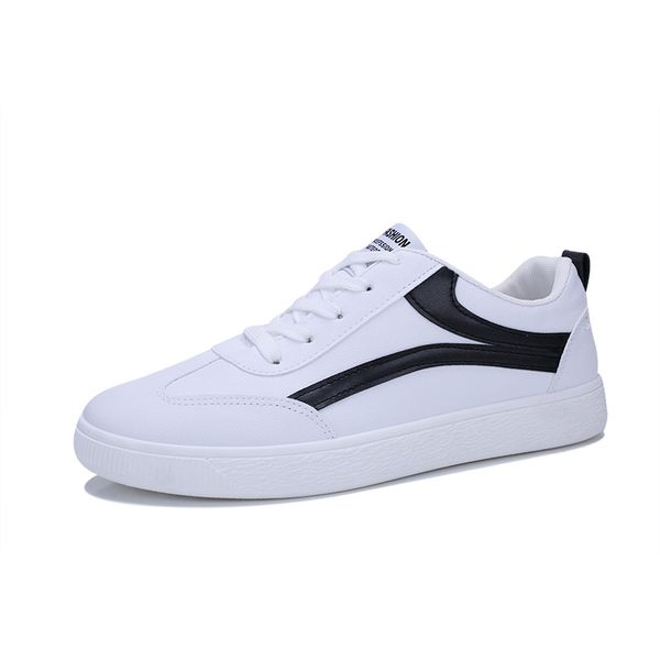 

2019 autumn white shoes men casual shoes male sneakers breathable lightweight lace up classic sneakers men tenis masculinos, Black