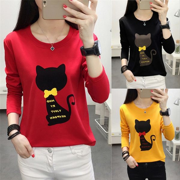 

2020 early autumn clothes ins long-sleeved t- clothing shirt women's loose fat mm enlarged size women's base shirt, White