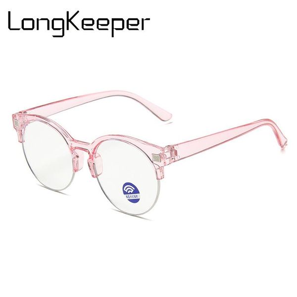 

longkeeper kids anti blue light glasses new children semi-rimless eyeglasses boys girls clear lens spectacles oculos infantil, White;black
