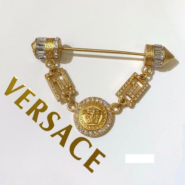 

2019 designer new luxury jewelry women brooches lapel pins enamel pins accessories broches de crÃ©ateurs with gift box v-001, Gray