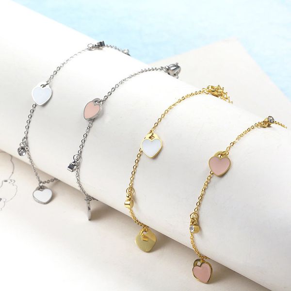 

heart shaped stainless steel women for bracelets charm bracelet gold for women adjustable friendship bracelet fashion jewelry, Golden;silver