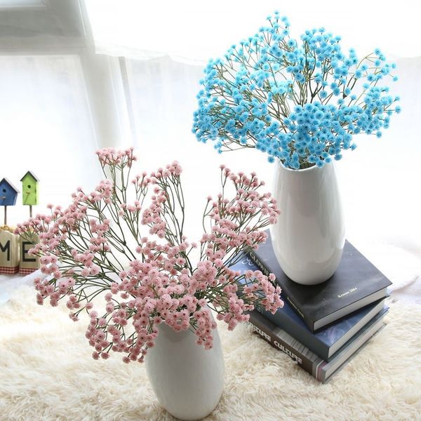 

artificial gypsophila 90 heads gypsophila bouquet gypsophila wedding decoration birthday diy p props flower white blue pink color