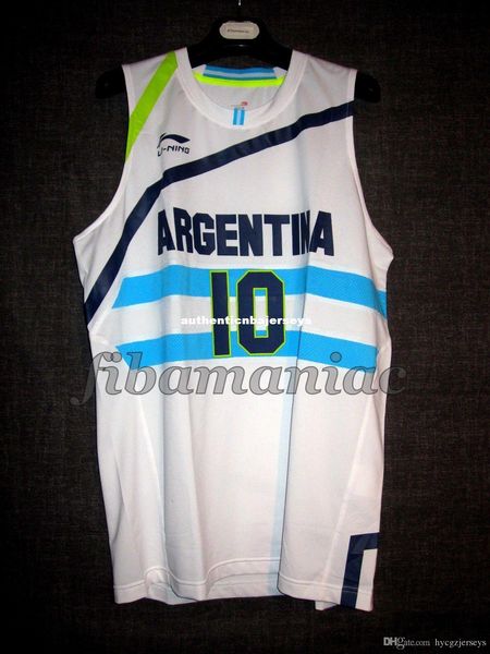 

fiba carlos #10 delfino argentina london 2012 olympics jersey sewn mens vest size xs-6xl stitched basketball jerseys ncaa, Black;blue