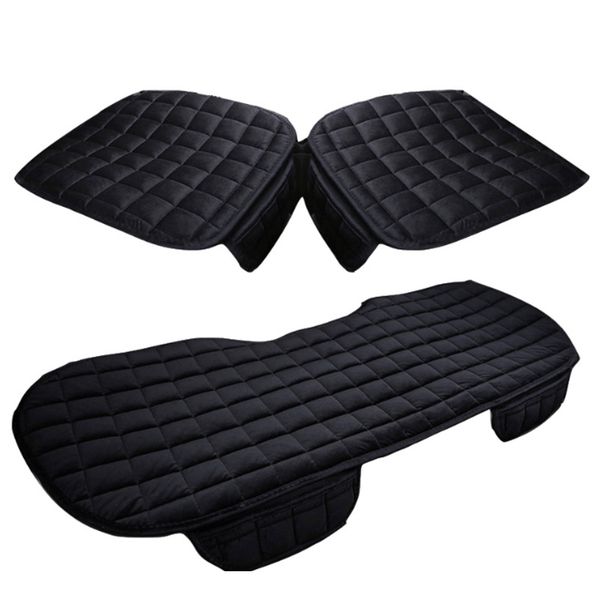 

car seat cover winter warm velvet seat cushion universal front rear back chair pad for vehicle auto car protector