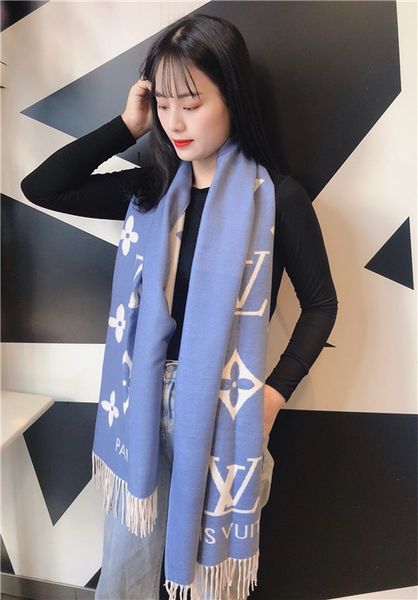 

brand scarf madam soft super long 180*70cm luxury scarf shawl spring fashion printed silk scarves, Blue;gray