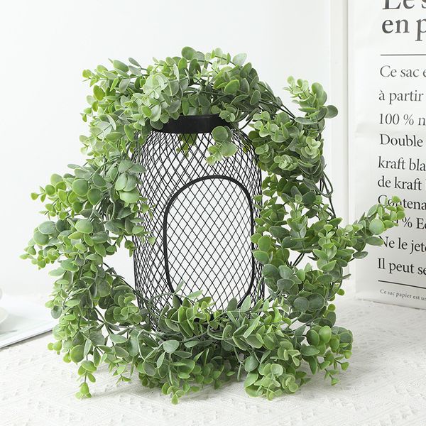 

artificial plants home wedding decoration green plant leaf fake plant plastic garland vine artificial flowers wall hanging