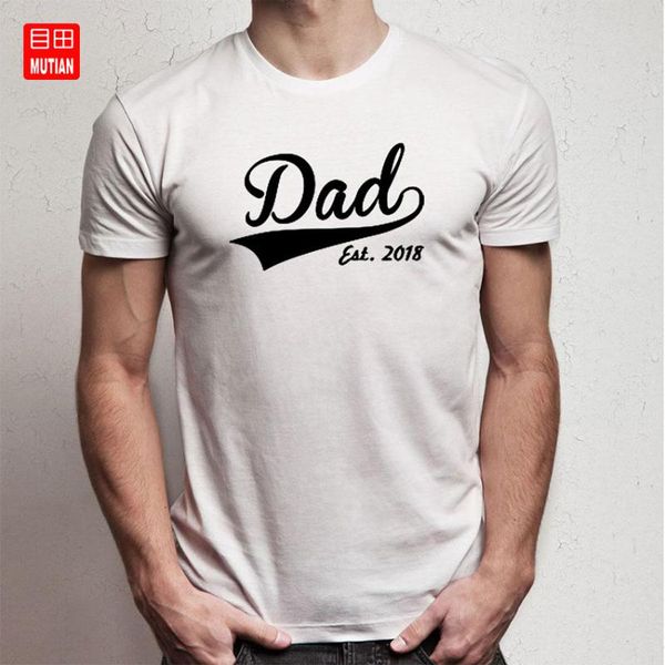 

dad shirt est 2018 t shirt, White;black