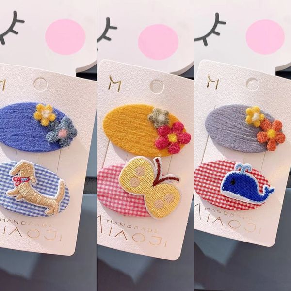 

vj9e4 fabric flower 2019ins fabric flower hairpin 2019ins cute sweet children's hair accessories cute sweet hairpin children's bb, Slivery;white