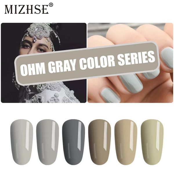

mizhse colorful shallow gray 7ml lacquer uv polish set nail colors art new design soak off verniz nagellak vernis gel, Red;pink