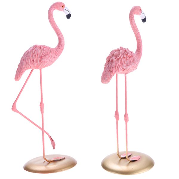 

set of 2 resin figurines bird sculpture for office table