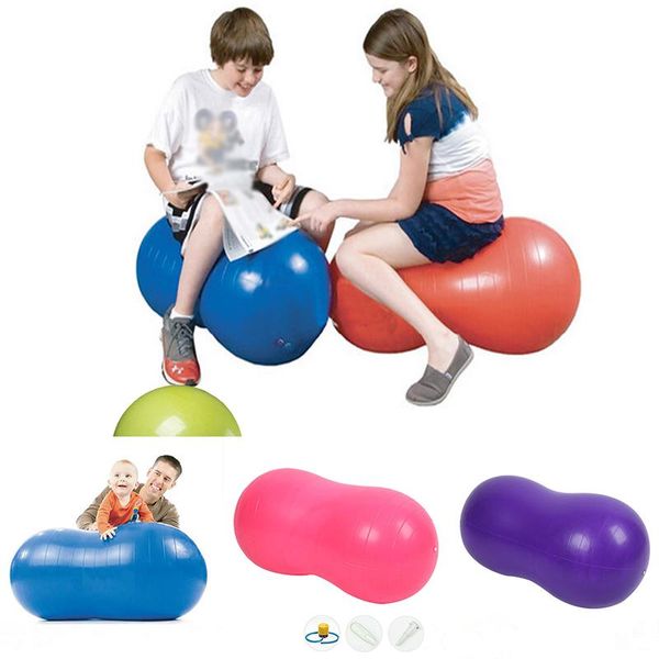 

anti-burst pilates yoga ball home exercise equipment sports gym peanut yoga fitness ball fitness excercise peanut ball balance gvqen